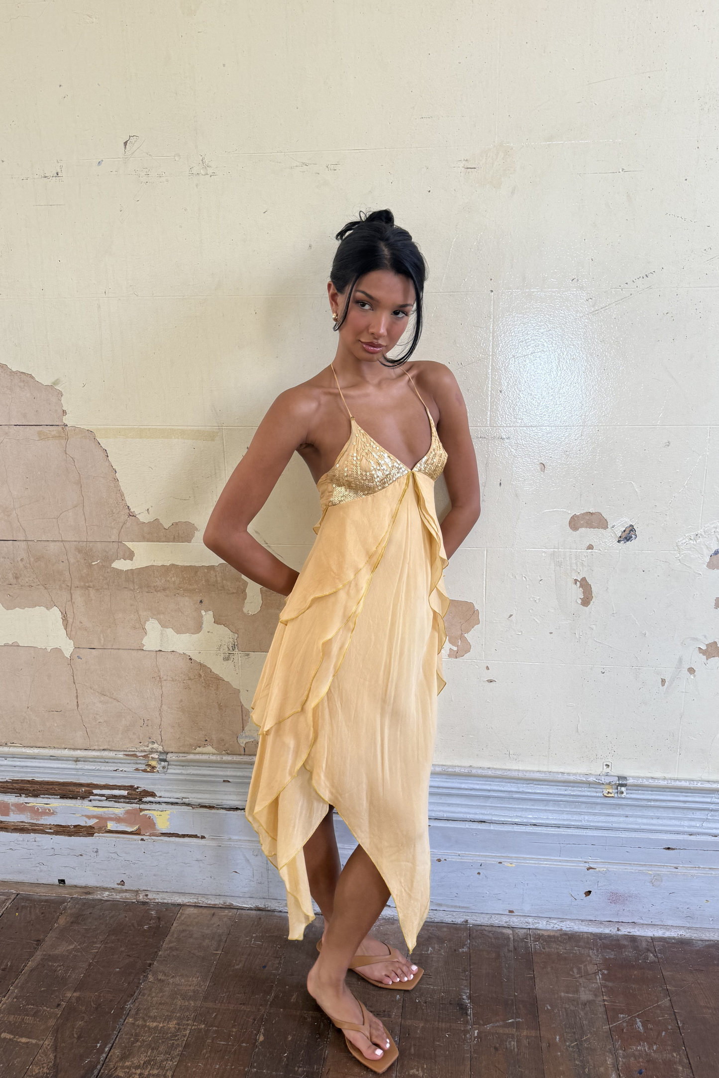 VINTAGE POPPY MIDI