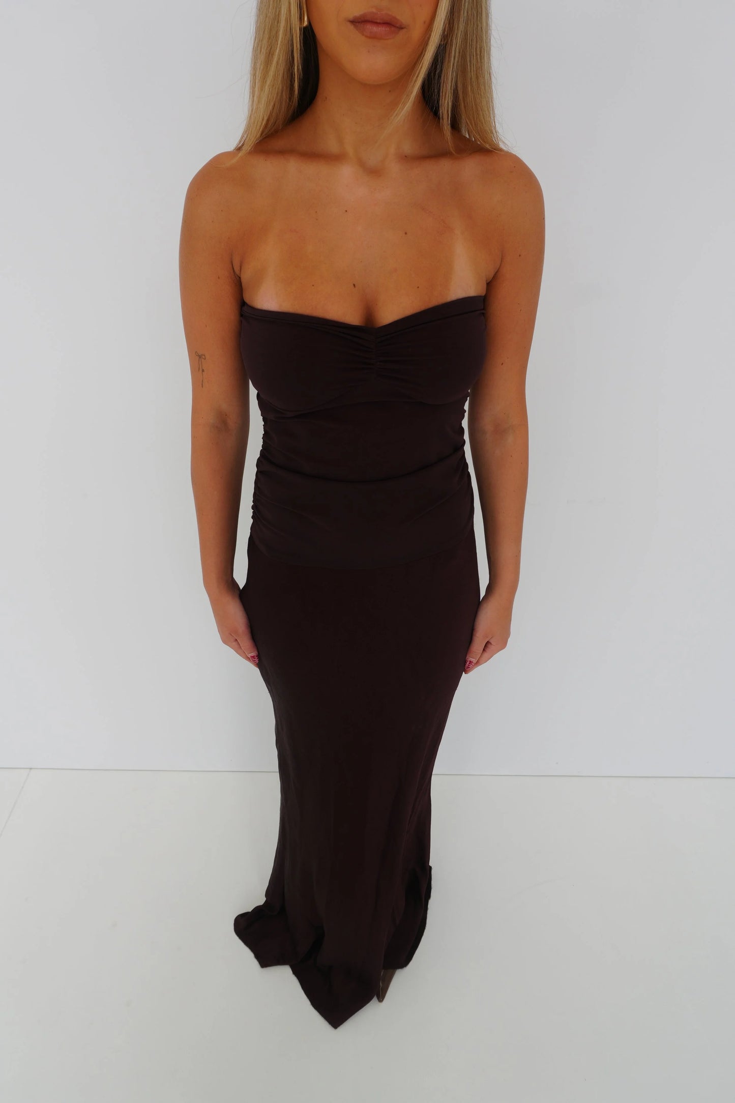 DUA STRAPLESS MAXI DRESS